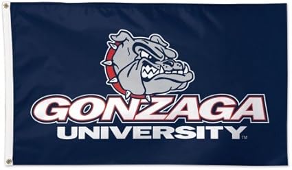 Amazon Com Wincraft Ncaa Gonzaga University 02005115 Deluxe Flag 3 X 5 Sports Outdoors