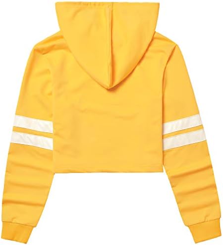 crop top yellow hoodie