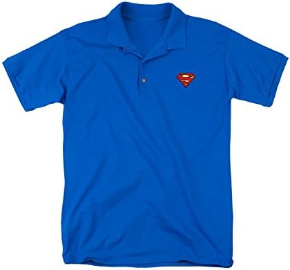 Simply Superheroes Mens superman embroidered logo polo shirt Mens Large