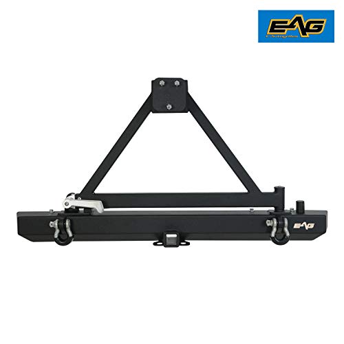 EAG Classic Rear Bumper with Tire Carrier and Hitch Receiver Fit for 87