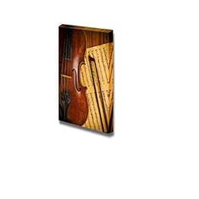 Old Used Violin and Note Close Up Vintage...