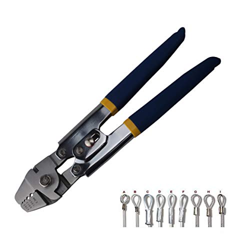 Yangoutool Fishing Crimping Pliers,Wire Rope Crimper for Crimping