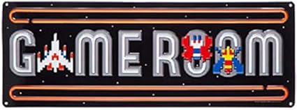 Amazon Com Game Room Galaga Metal Sign Wall Art Home Decoration