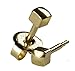 6 Pairs 4mm Gold Shapes Set #2 Studex Ear Piercing Earrings 16ga Thick Post Hypoallergenic