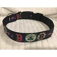 Boston Sports Dog Collar, Puppy Collar, Custom Dog Collar, Personalized Dog Collar, Preppy Collar