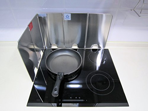 Gas Electric Range Splatter Compact Guard-5P-Stainless Steel