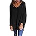 Feiyoung Women's Long Sleeve Knitted Sweater Top Jumper Pullovers