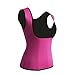 GZXISI Women Neoprene Sauna Sweat Waist Trainer Vest for Weight Loss Workout Body Shaper Tank Top (Pink, X-Large)