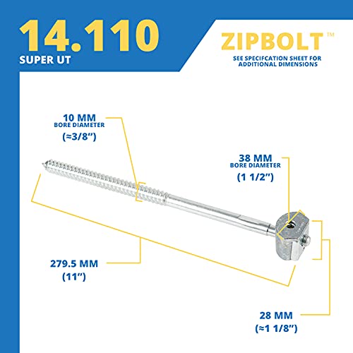 Zipbolt Super UT 14.110 Staircase Newel Post Anchor Mounting Kit 1
