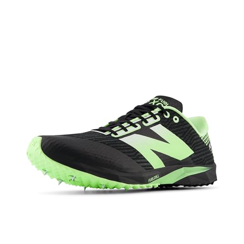 New Balance Unisex-Adult FuelCell XC7 V5 Running Shoe, Black/Mint Flash/White,…