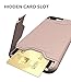 Teelevo Wallet Case for iPhone 7 Plus/iPhone 8 Plus - Dual Layer Shock Absorbent Case with Card Slot Holder and Kickstand for Apple iPhone 7 Plus (2016) / iPhone 8 Plus (2017) - Rose Gold