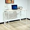 Rainbow Sophia Desk, Computer Desk, Modern Foldable Home Office Desk with Metal Frame, Easy Assembly for Small Space, 39…