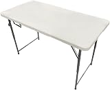 Oypla Heavy Duty Folding Catering Garden Trestle Table 4ft White view 6