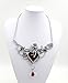 Halloween Fashion Blood Heart Rose Skull Collar Necklace Punk Gothic Jewelry Women Necklace (RED HEART)