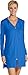 Coolibar UPF 50+ Women's Cabana Hoodie - Sun Protective (Large- Brilliant Blue)