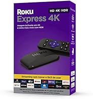 Roku Express 4K | Dispositivo de streaming para TV HD/4K/HDR compatível com Alexa, Siri e Google, controle rem
