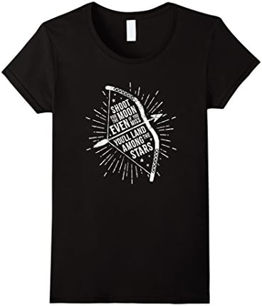 Women's Archery T-Shirt Shoot for The Moon Men And Women Styles Large Black