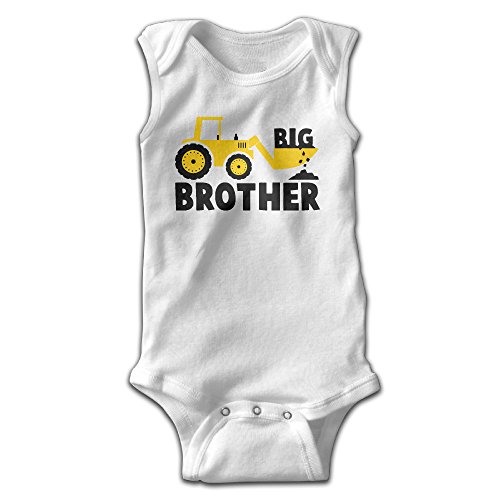 Girl Boy Clothing Sleeveless Big Brother One Pieces Summer Romper White