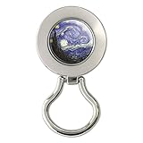 Starry Night by Vincent Van Gogh Magnetic Metal Eyeglass Badge Holder