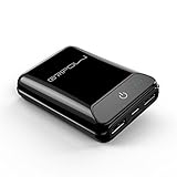 Oripow Spark E3 10050mAh Portable Charger, One of the Smallest and Lightest 10050mAh Power Banks(in Credit Card Size), Compact External Battery with Two USB Outputs for iPhone, Samsung Galaxy and More