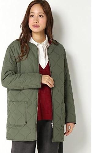 Amazon イッカ レディース Ikka キルト裏ボアコート 38オリーブ 93 Medium コート ジャケット 通販