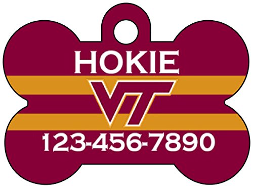 Virginia Tech Hokies Dog Tag Pet Id Tag Personalized w/ Name & Number