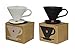 Mecraft Ceramic Pour Over Coffee Dripper Coffee Maker for Single Brew Serve Cone Shape Giftbox Size 02