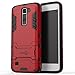 LG Treasure Case, CoverON [Shadow Armor Series] Hard Slim Hybrid Kickstand Phone Cover Case for LG Treasure - Red & Black