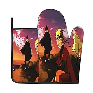 Xiaoxian NAR-uto 50 Hittebestendige Keukenovenhandschoenen, ovenhandschoenen en potdekselhandschoenen, veilig om te…