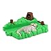 Bend A Path Toy Track Accessory- Alligator Gate and Swamp Track Attachment- Fits All Bend A Path Track Vehicle Playsets (Silver)