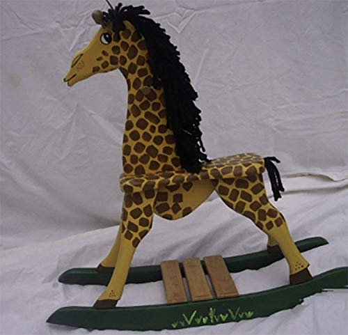 wooden rocking giraffe