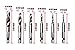 （Imperial Units）HSS 4341 Combination Drill and Tap Bit Set Fractional inch 1/8'', 5/32