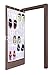 Over The Door Hanging Shoe Storage Organizer By Lebogner - 24 Clear Reinforced Vinyl Pouches, Store Up To 12 Pairs Of Shoes, White Space Saving Closet Accessories Organizer, Sturdy Shoe Organizer