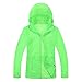 CHAREX Woman Lightweight Windproof Water Repellent Coat Sun Protection Outdoor Jacket Green M