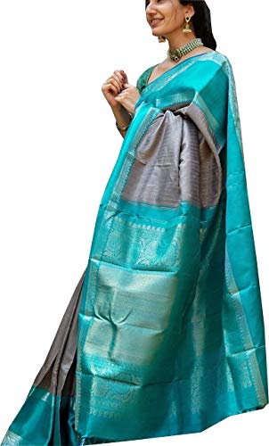 Applix Style Women’s Silk Saree with Blouse Piece (AS-247_Sky Blue_Grey) Applix Style Women’s Silk Saree with Blouse Piece (AS-247_Sky Blue_Grey)