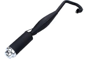 YLQYYH Mini Motorcycle 47cc 49cc 2 Stroke Rocket Car Engine Pocket Bike Mini Quad Exhaust Pipe Muffler with Expansion Chamber