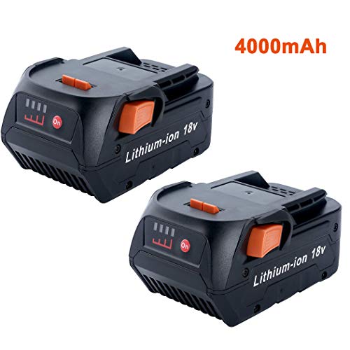 2pack 18V 4.0Ah Replacement Li-ion Battery for RIDGID 18Volt R840087 R840083 R840086 R840084 AC840085