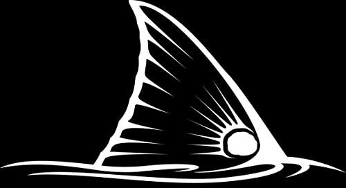 Skiff Life Tailing Redfish Car Decal, White Tail Only Redfish Stickers