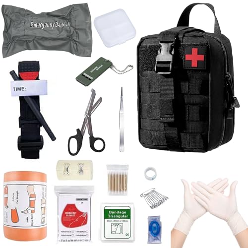 Erste Hilfe Set, Medizinische Taktische Tasche,Medizinische Tasche für Camping, Jagd, Wandern, Zuhause,Auto und Abenteuer,Trauma Kit,Military Combat S