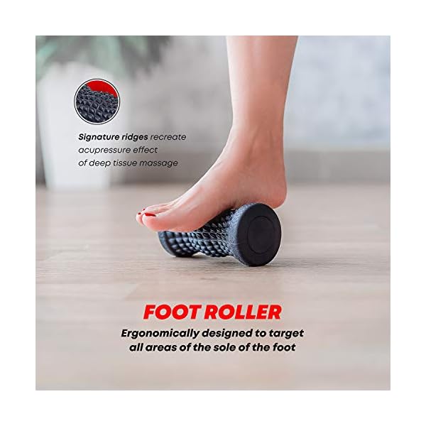 ELVIRE-Foam-Roller-Massage-Set-for-Deep-Tissue-Muscle-Massage-Back-Legs-Arms-Neck--Physio-Trigger-Point-Foam-Roller-Soft-Foam-Roller-Massage-Ball-Foot-Massage-Roller-Guide ELVIRE Foam Roller Deep Tissue Massager Set - Includes: Foam Rollers, Massage Roller Soft & Trigger Point, Massage Ball…