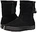 crocs Women's Lodge Point Suede Pull-on Winter Boot, Black, 9 M US