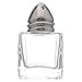 TrueCraftware- 1/2 oz Mini Salt Shakers Stainless Steel Set of 12- Mini Square Glass Cube Salt and Pepper Shakers with Stainless Steel Top Individual Shakers for Restaurants or Weddings