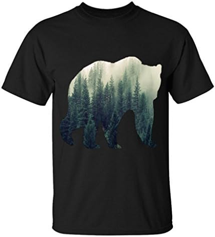 Elestica Man's Smokey Mountain Black Bear cotton dress Black