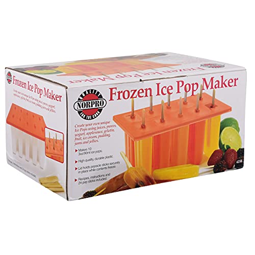 Norpro Frozen Ice Pop Maker with 24 Wooden Sticks, Red Pricepulse