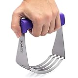SUMO Pastry Dough Blender: Sturdy Pastry Cutter. Dishwasher Safe (Purple)
