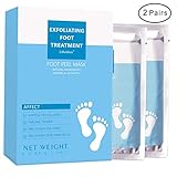 2 Pairs Exfoliating Foot Peel Mask-Peeling Away Rough Dead Skin & Calluses in 1-2 Weeks Repair Rough Heels for Men Women & Get Soft Smooth(natural)