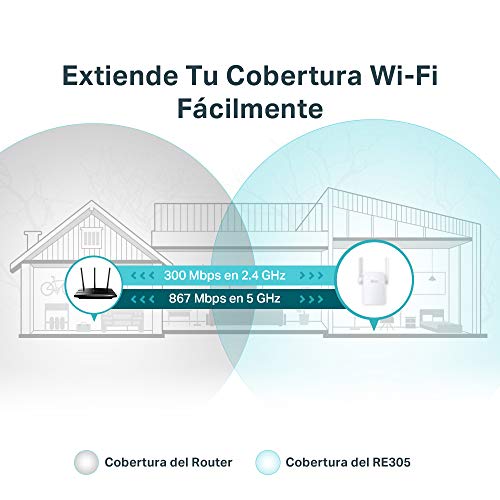 TP-Link-RE305-Repetidor-WiFi-AC1200-Doble-Banda-5-GHz-y-24-Ghz-Amplificador-y-Extensor-Modo-AP-WPS-Boton-Puerto-Ethernet-Facil-configuracion