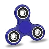 Tri-Spinner Fidget Toy With Premium Hybrid Ceramic Bearing, AIRWALKS Best Stress Reducer Relieves ADHD Anxiety and Boredom, Spins up to 1-5 min Non-3D (Blue)