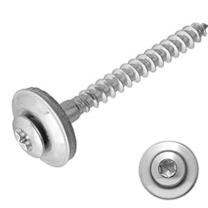 Viti In Acciaio Inox A2 Con Guarnizione EPDM - 100 Pezzi, 4,5x20mm, Per Esterno E Interno