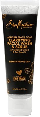 shea moisture facial wash and scrub